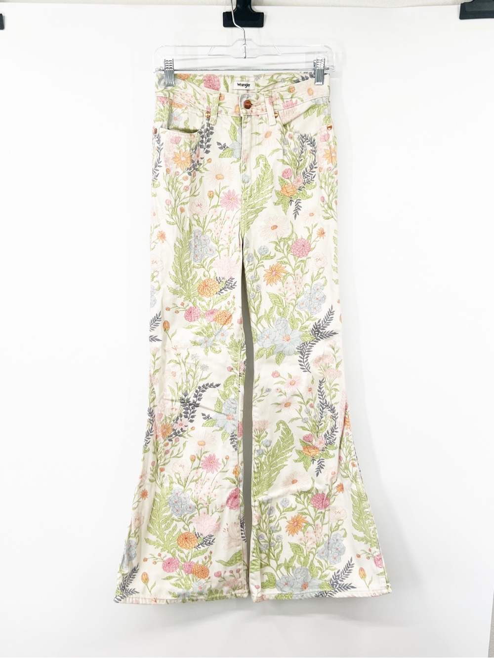 Wrangler Wanderer High Rise Flare Jeans Floral